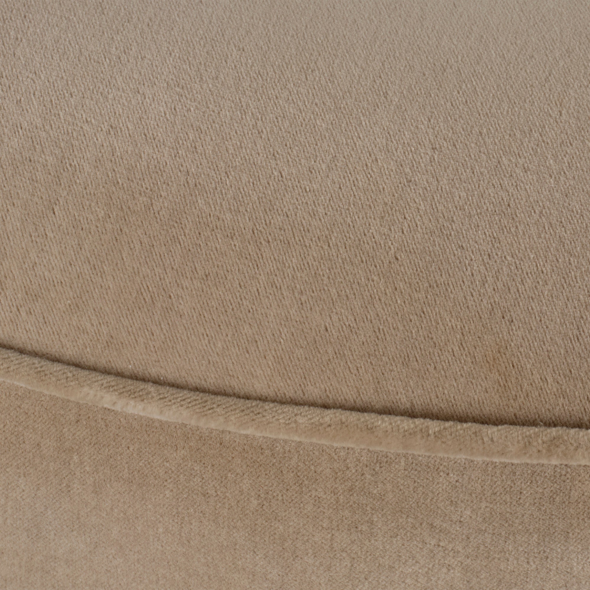 Jamie Young Tarte Earl Grey Velvet and Pale Oak Ottoman