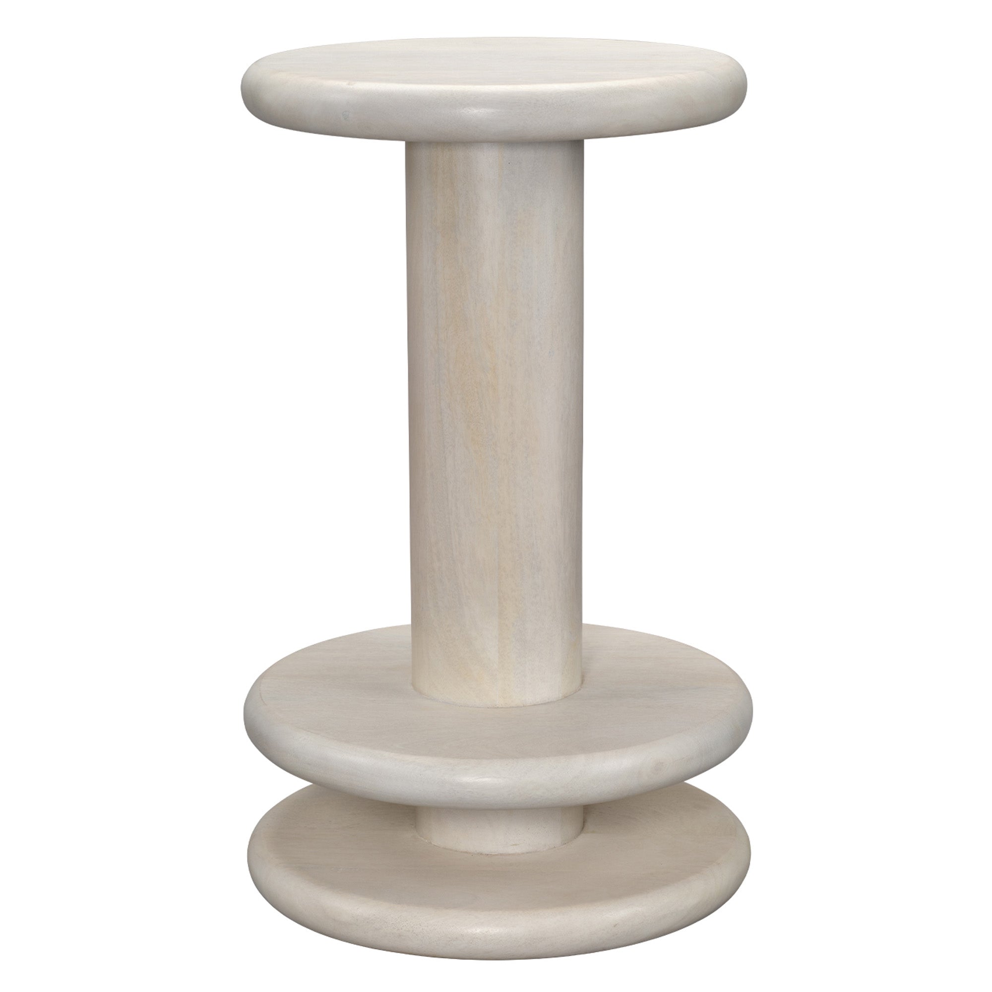 Jamie Young Rye Off-White Mango Wood Counter Stool