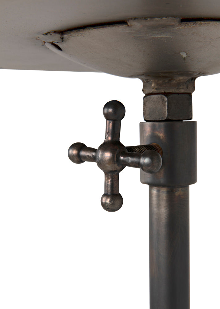 Noir Felix Gun Metal Side Table, crafted from iron