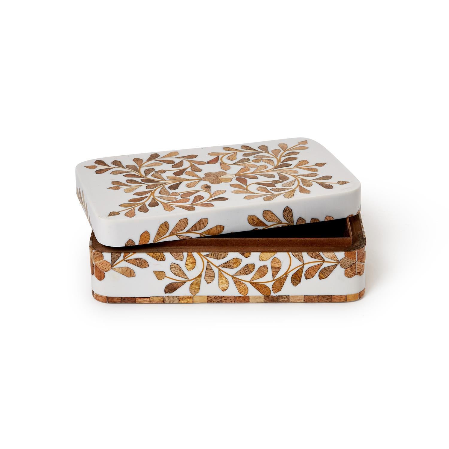Natural Covered Box Set of 2