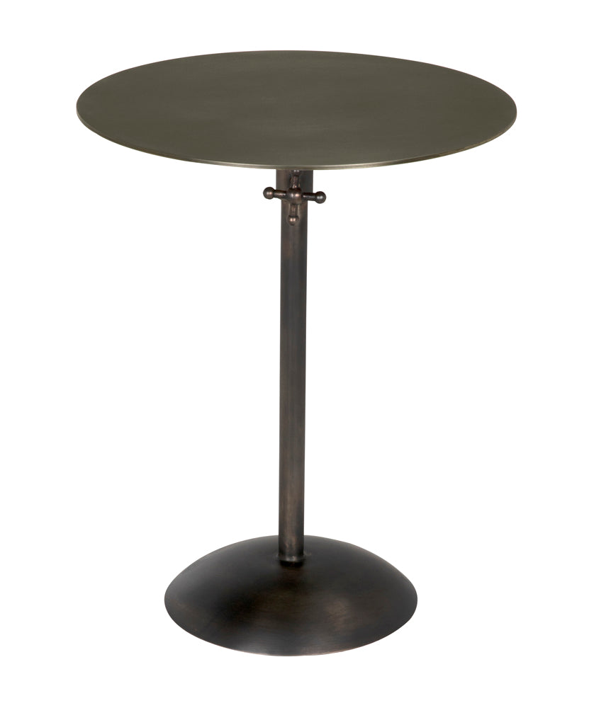 Noir Felix Gun Metal Side Table, subtle texture variation across the surface