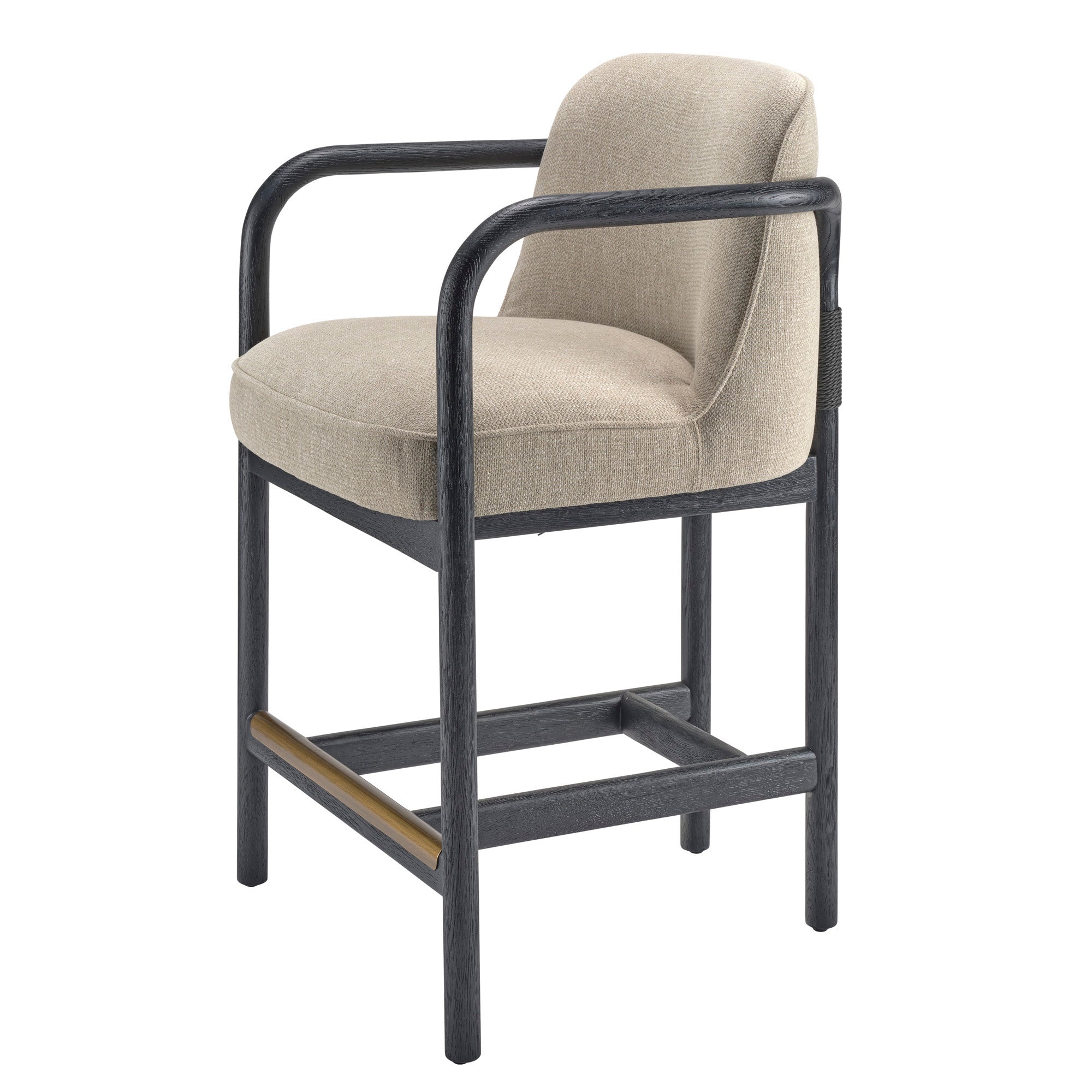 Jamie Young Tether Ebony Oak Counter Stool