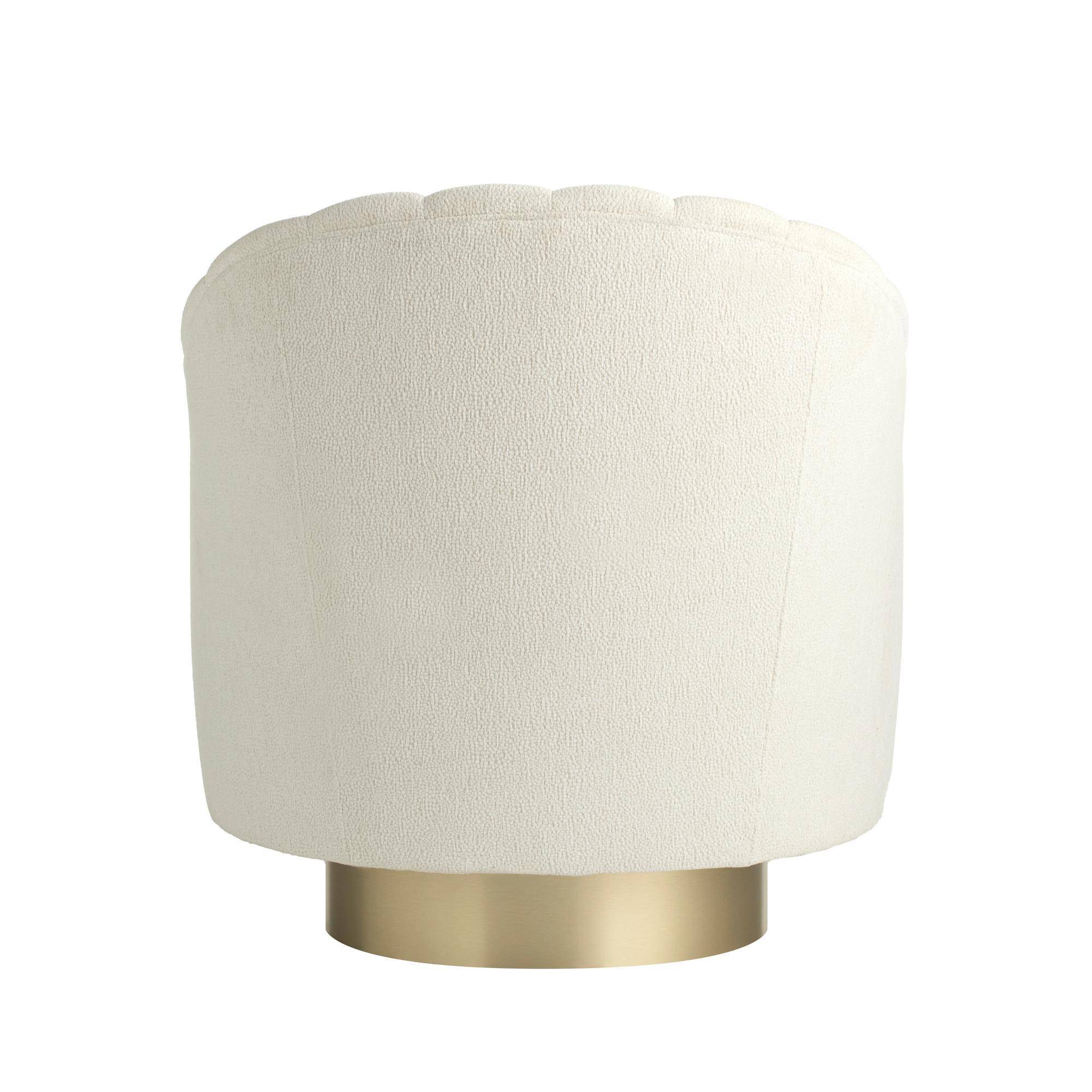 Arteriors Springsteen Snow Swivel Chair
