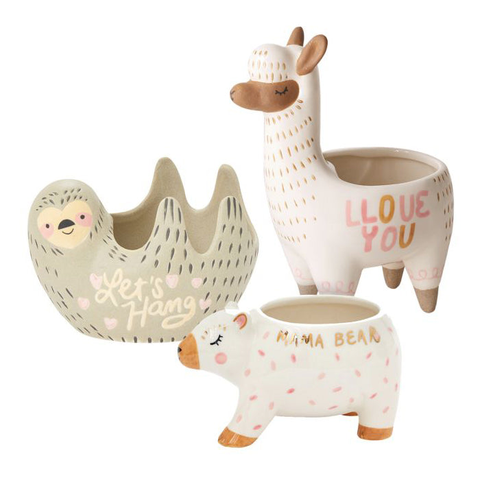 Fuzzy Feelings Llama Pot