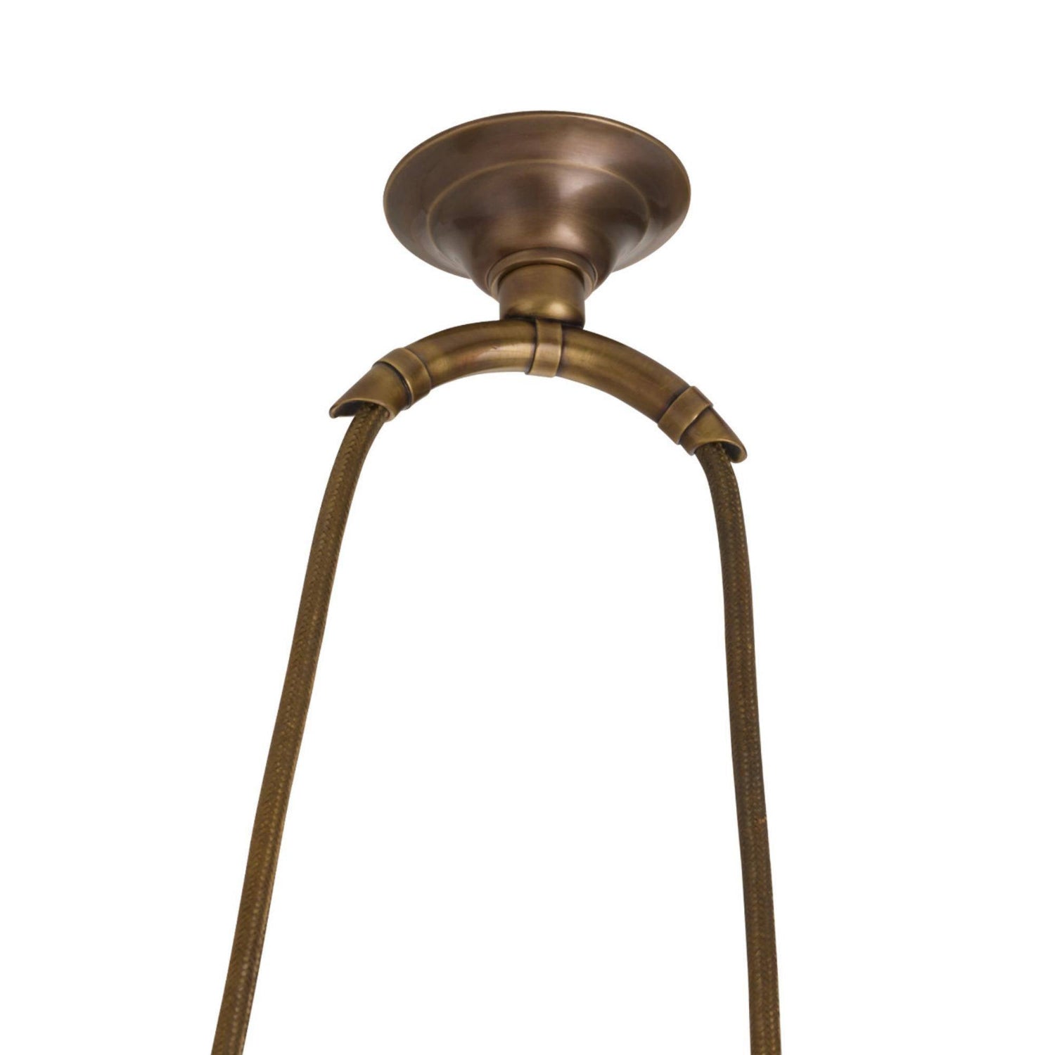 Arteriors Egg Drop Antique Brass Pendant