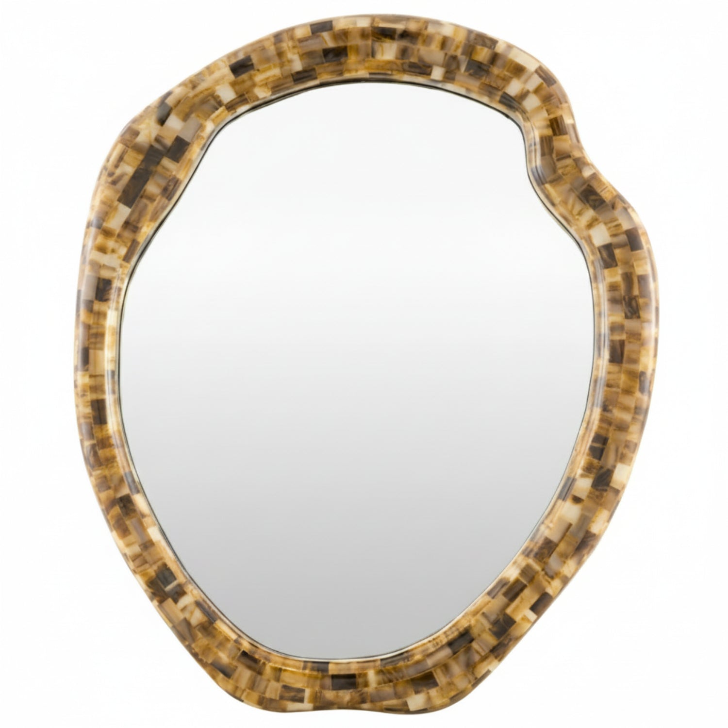 Genie Brown Resin Accent Mirror