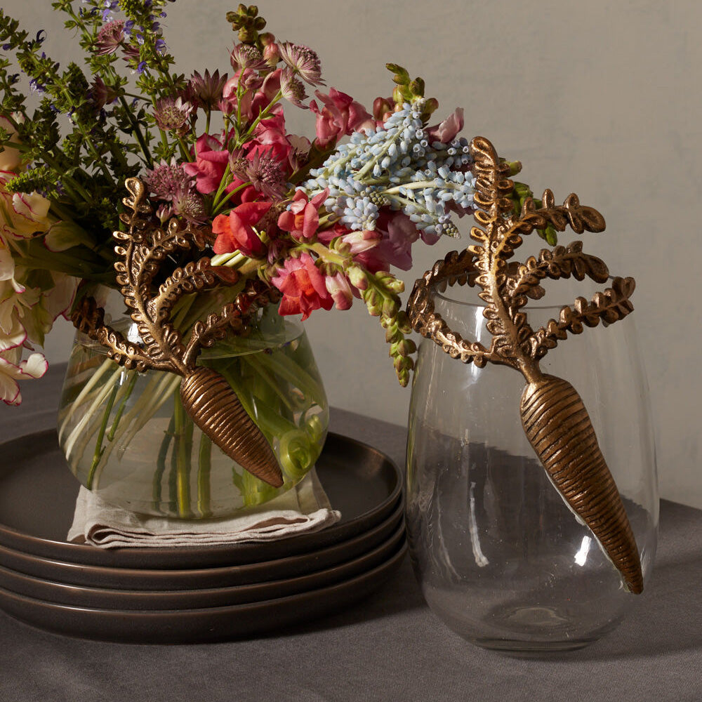 Gilded Carrot Vase