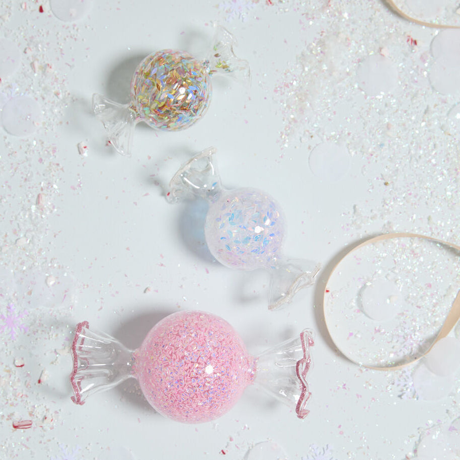 Candy Glass Ornament Set of 6