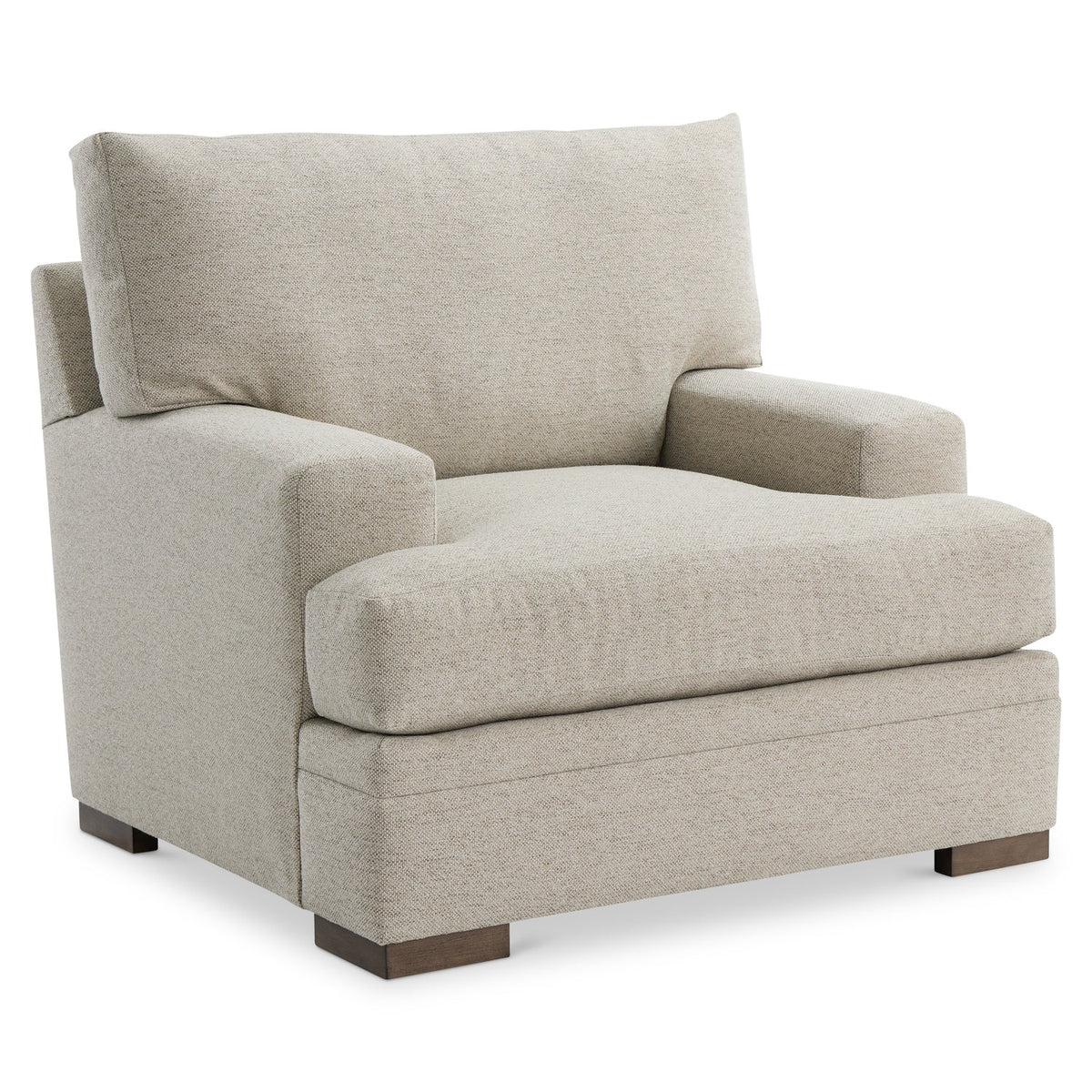 Bernhardt Living Fairfax Fabric Chair in Beige, alternate angle
