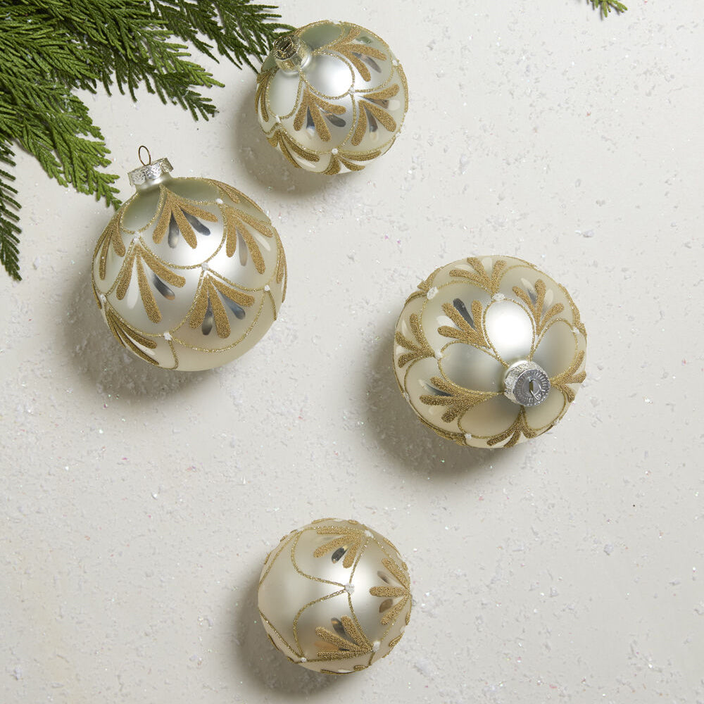 Petal Gold Ornament Set of 6