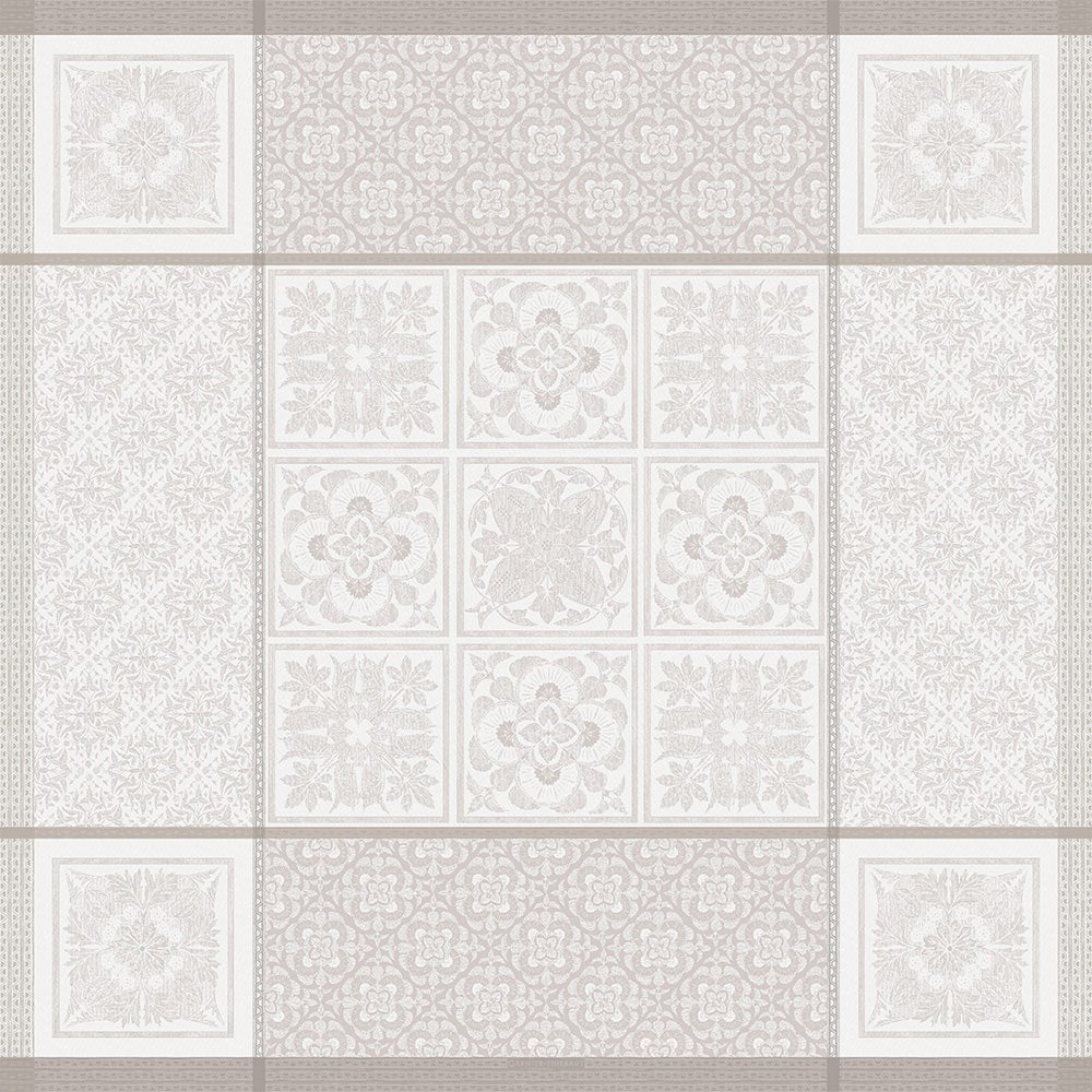 Garnier Thiebaut Harmonie Beige Jacquard Tablecloth