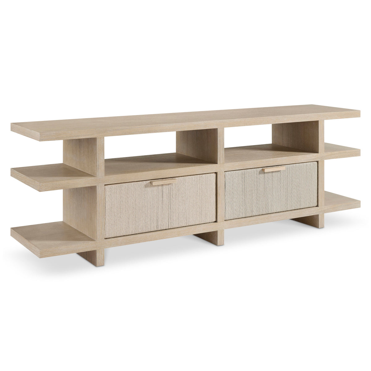 Bernhardt Living Asana 84" Console Table in Tan, front view