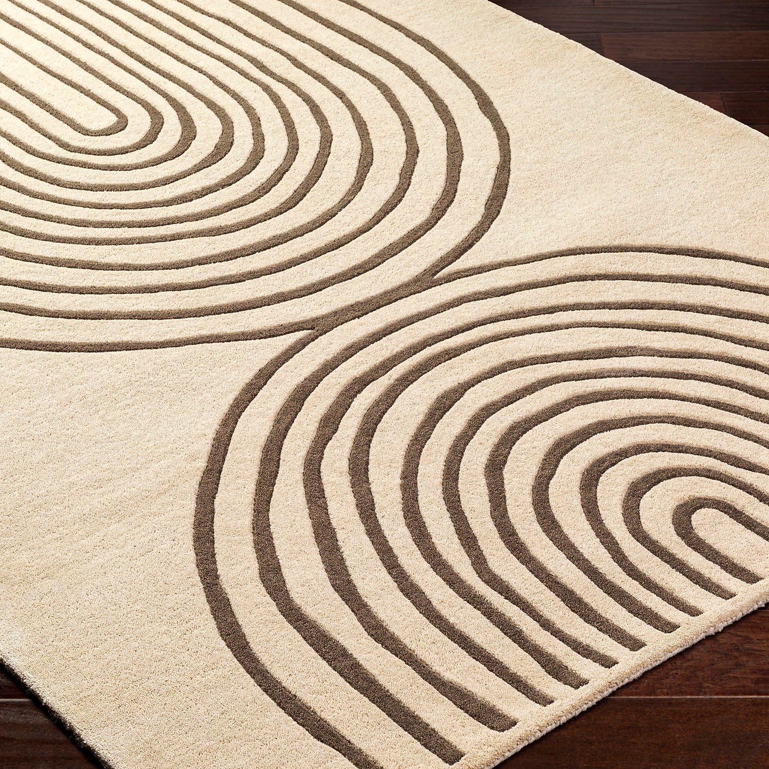 Livabliss Isabel Double Rainbow Hand Tufted Rug