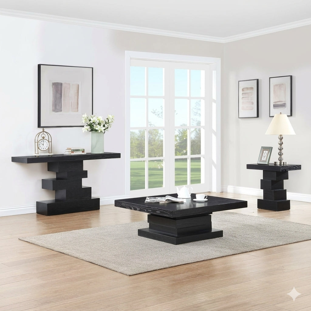 Westmount Black Ash Veneer Console Table