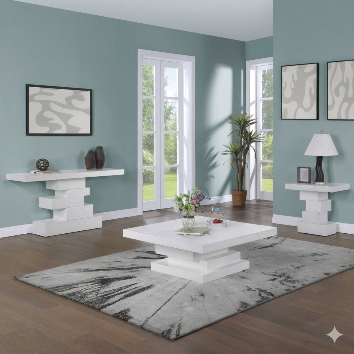 Westmount Off-White Ash Veneer Coffee Table