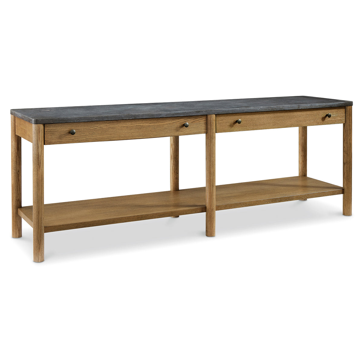 Bernhardt Living Dilworth Bluestone Console Table in Brown, primary product view