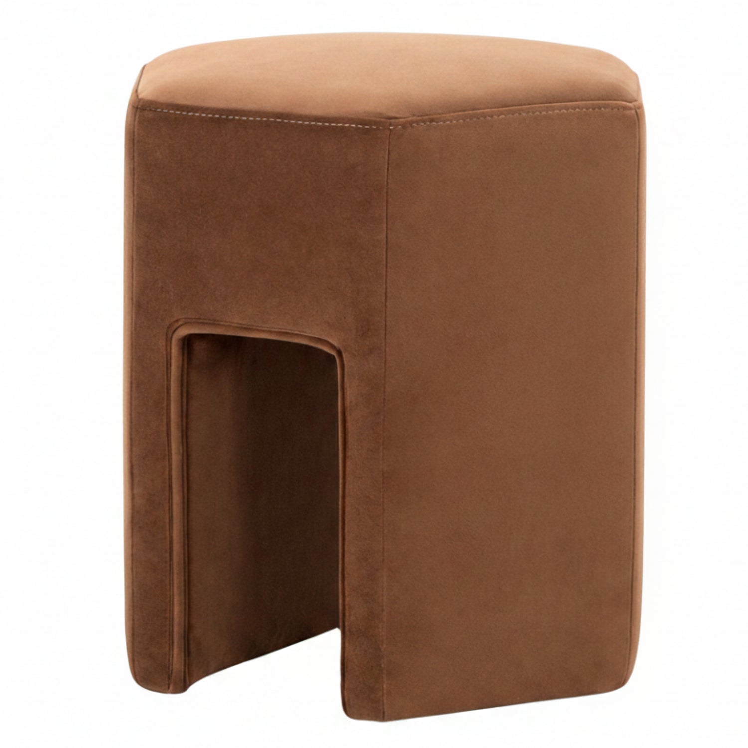 Kaden Recycled Fabric Ottoman