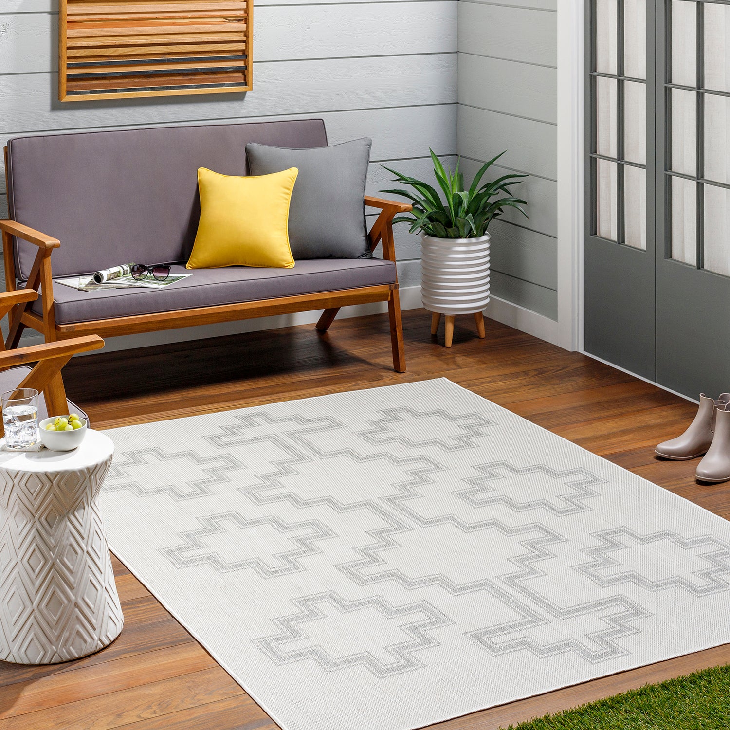 Livabliss Long Beach Southwest Indoor/Outdoor Rug