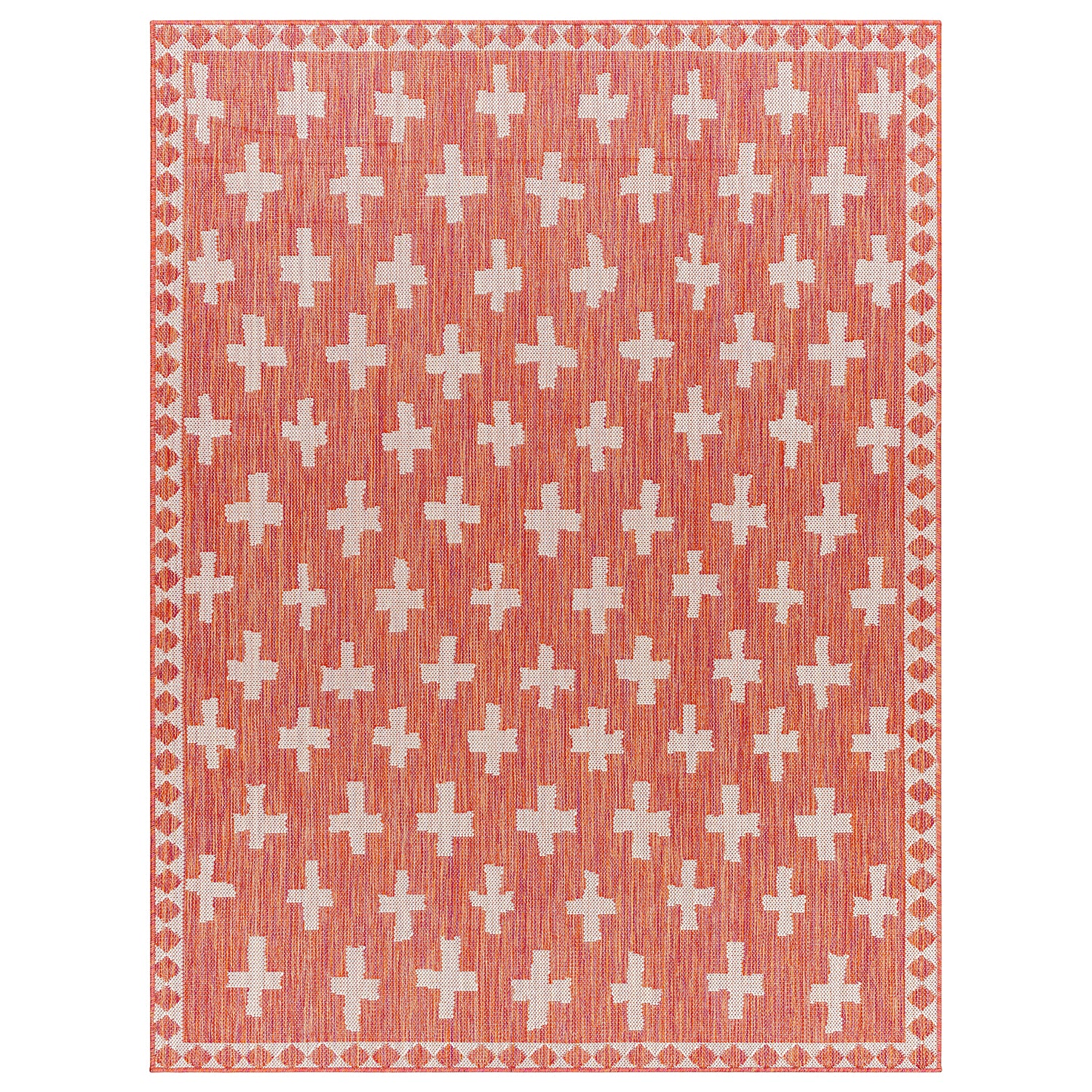 Livabliss Long Beach Cross Indoor/Outdoor Rug