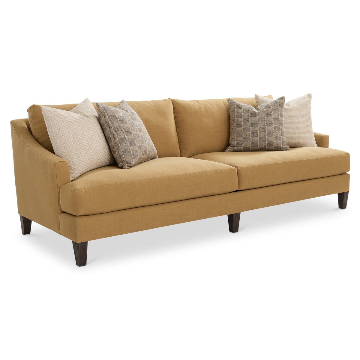 Bernhardt Living Marisol Fabric Sofa in Camel, front view