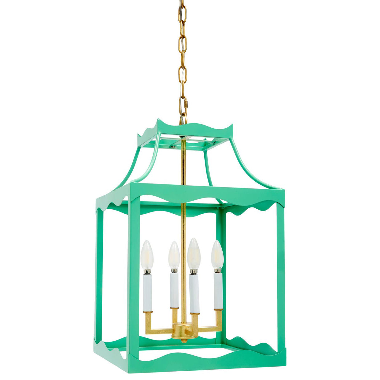 Old World Design Sylvie Sea Green Lantern