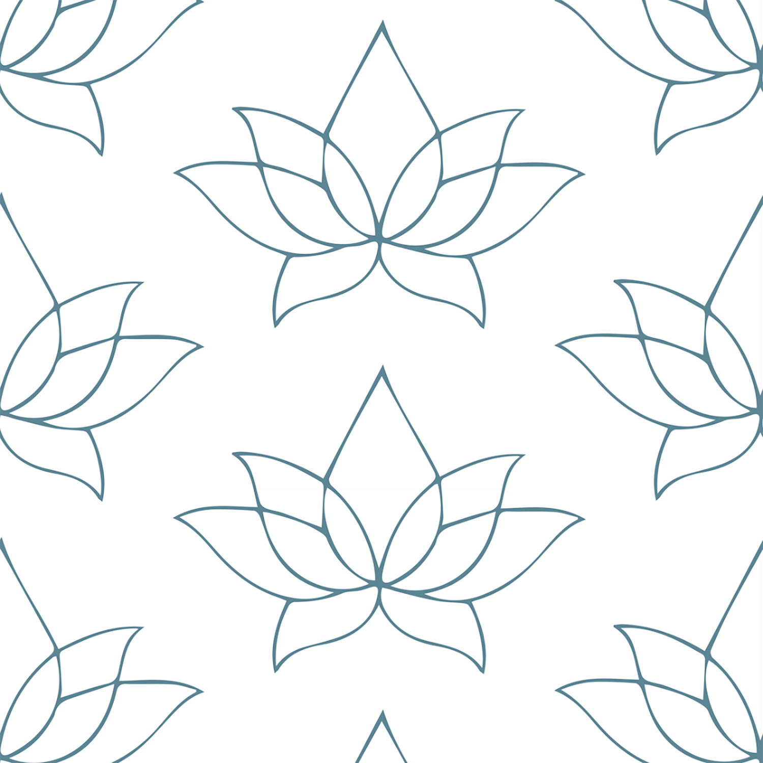 Mitchell Black Lotus Lines Wallpaper