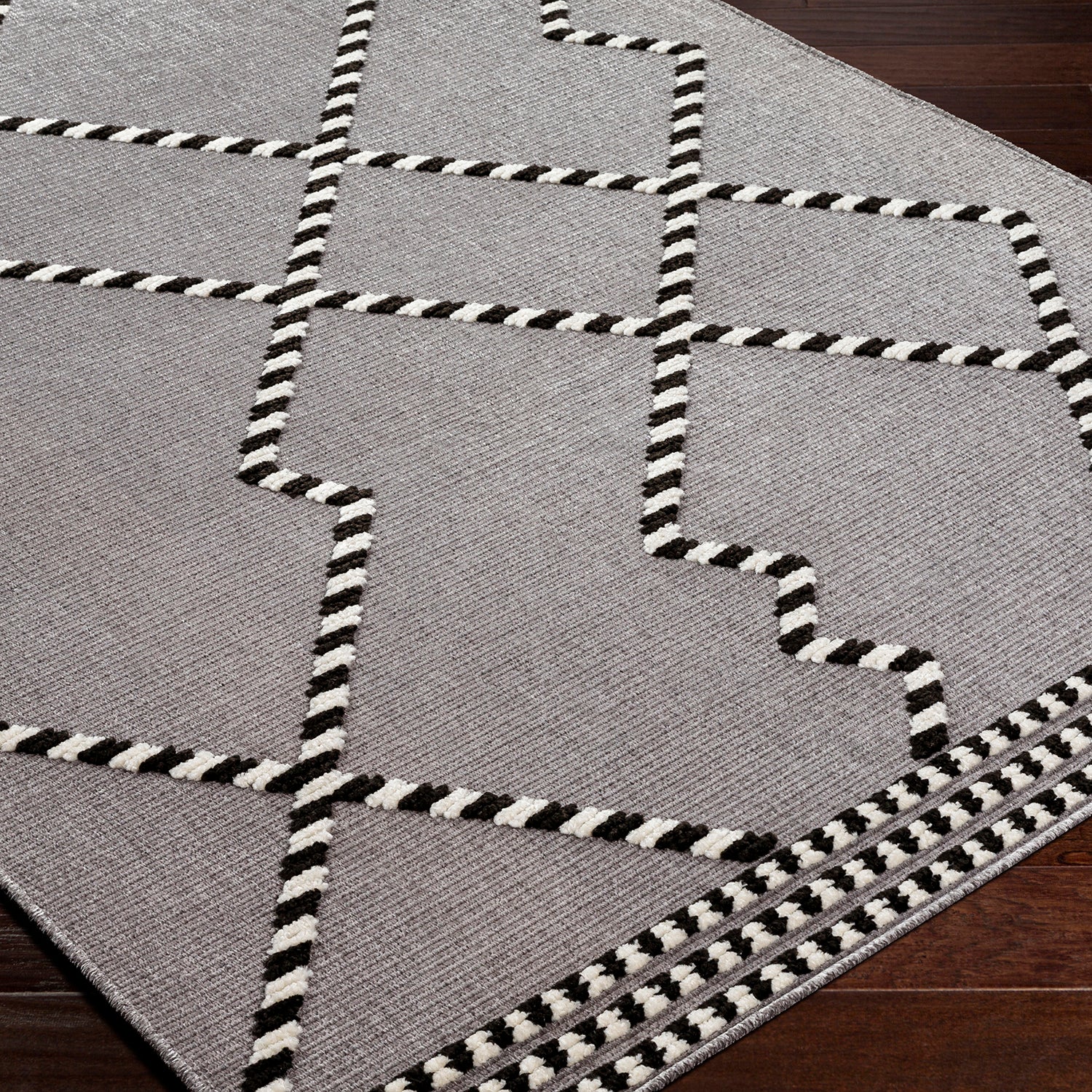 Livabliss Lyna Gray Washable Rug