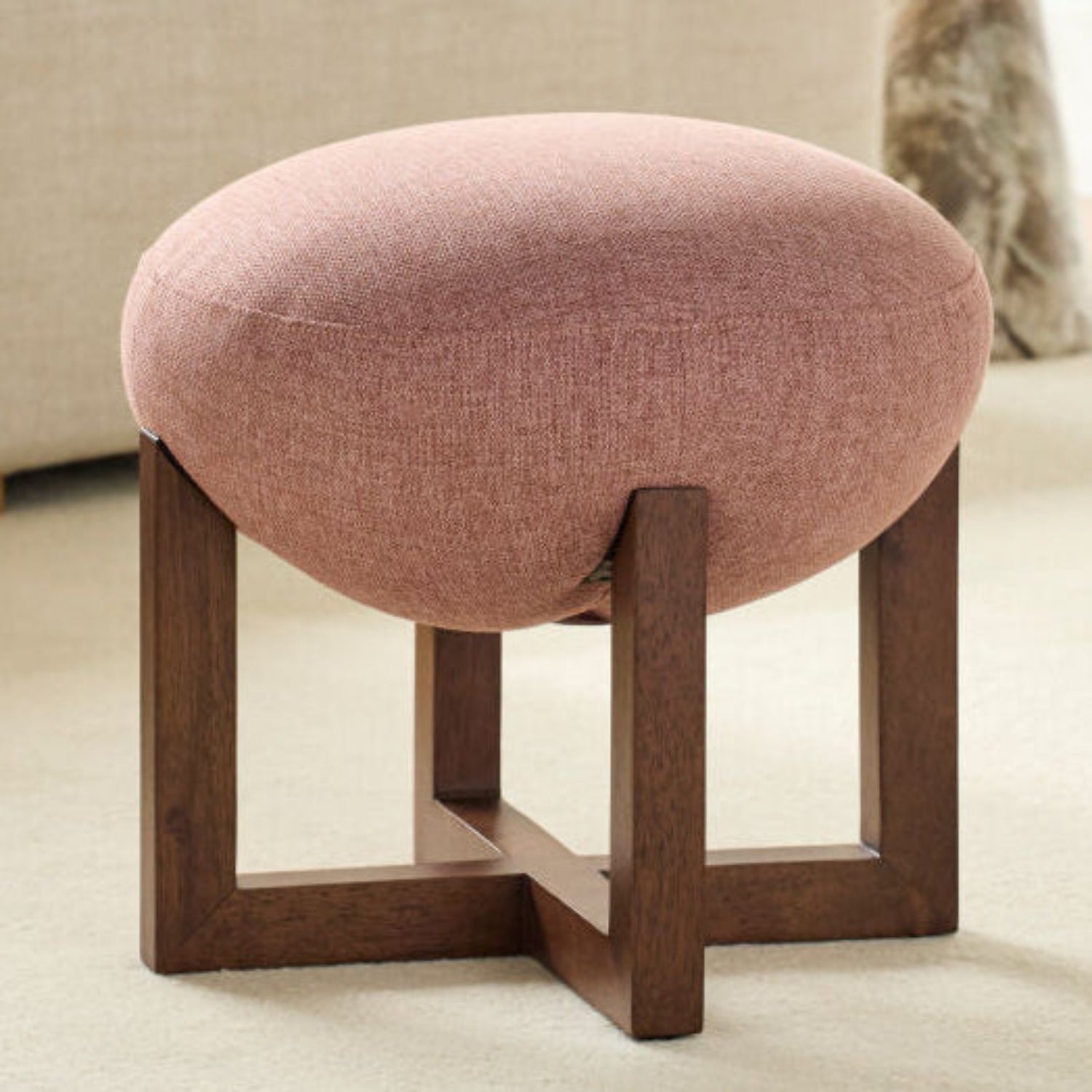 Marfa Dusty Pink Ottoman