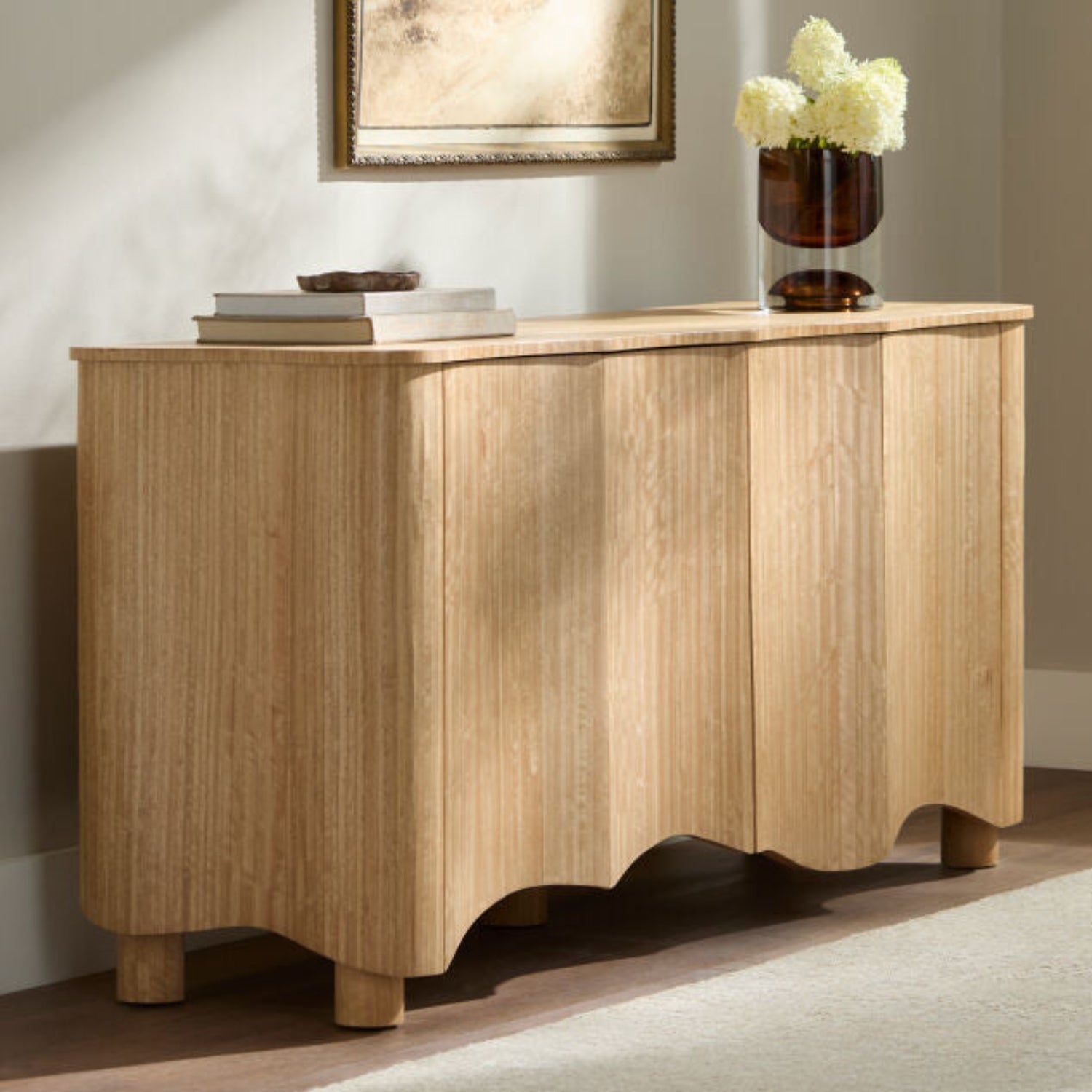 Marron Eucalyptus Veneer Sideboard