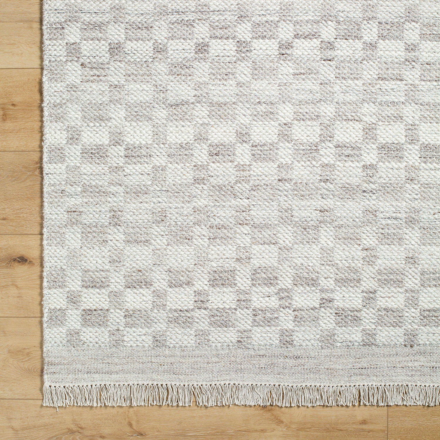 Livabliss Mardin Check Hand Woven Rug