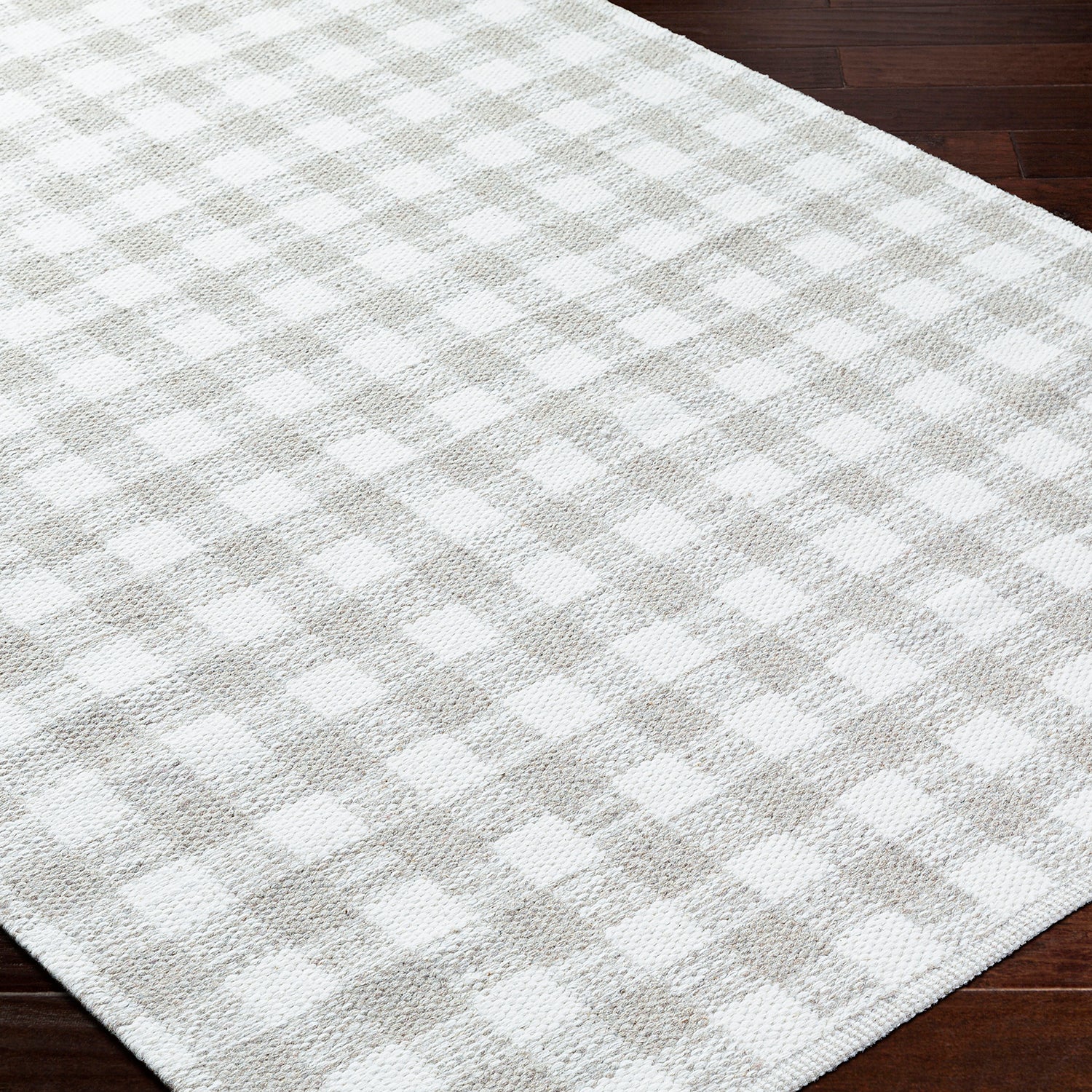 Livabliss Mardin Gingham Hand Woven Rug
