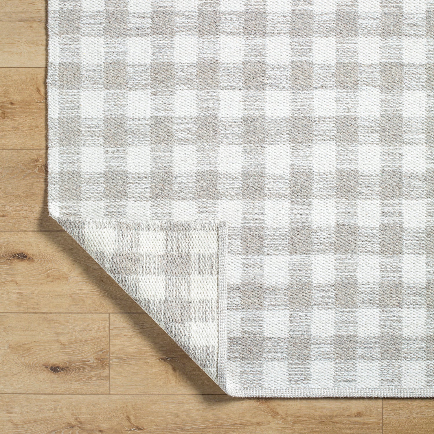 Livabliss Mardin Gingham Hand Woven Rug