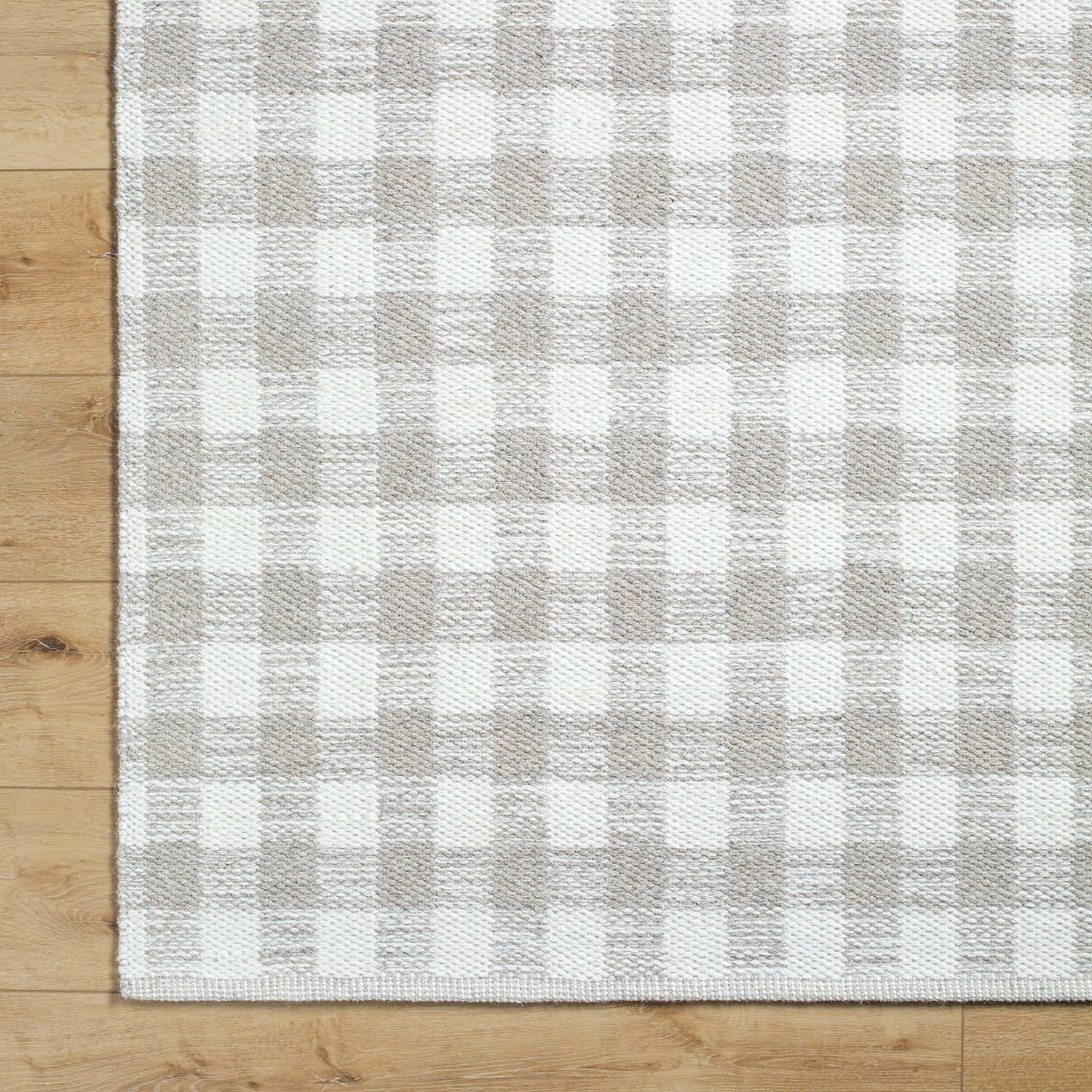 Livabliss Mardin Gingham Hand Woven Rug
