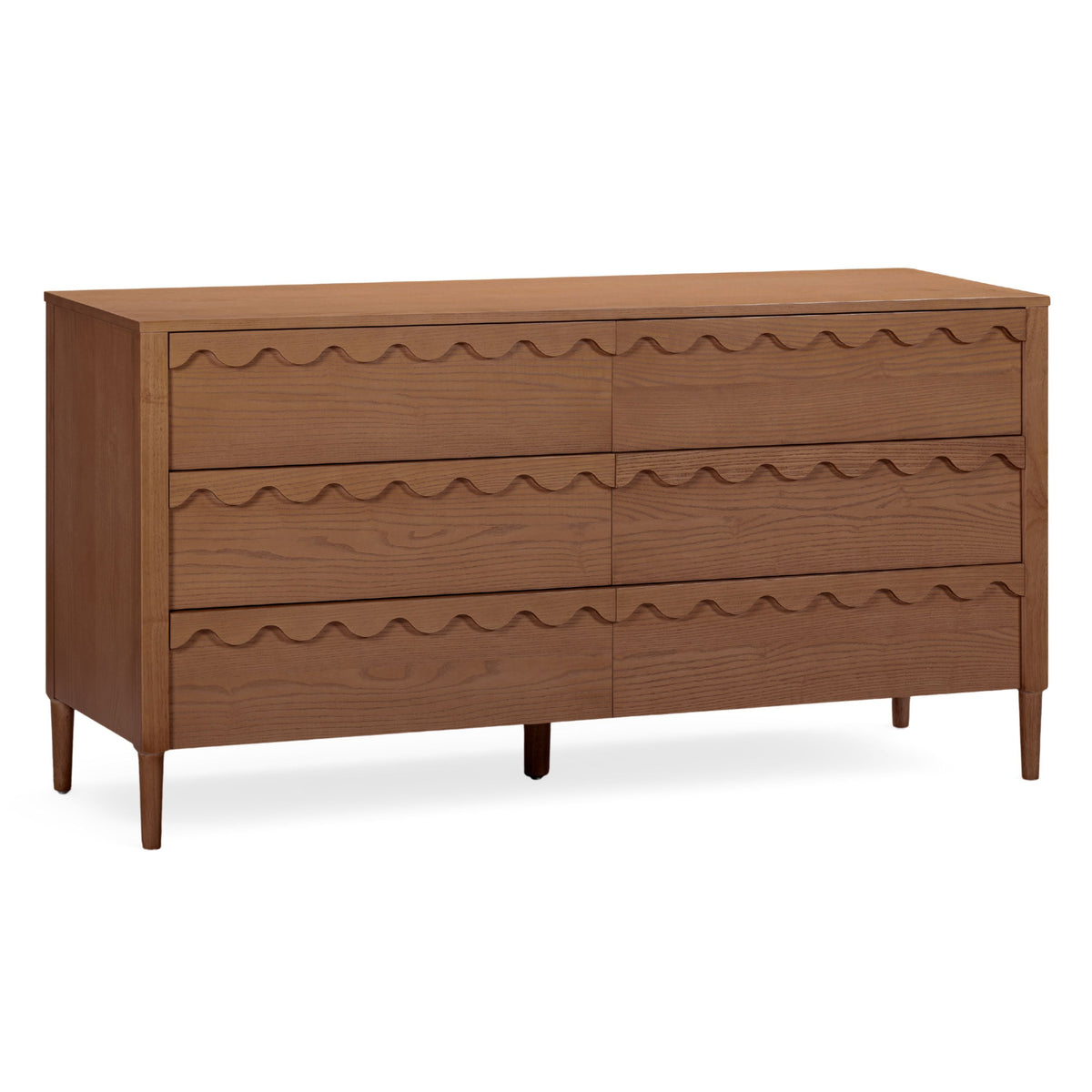 TOV Furniture Oodle Walnut 6-Drawer Dresser