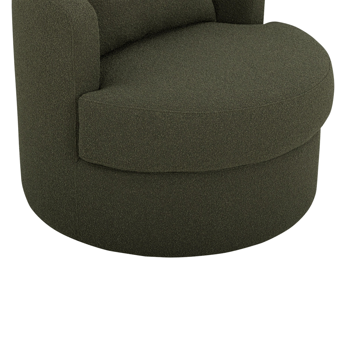 TOV Furniture Silvi Kale Green Performance Boucle Swivel Chair