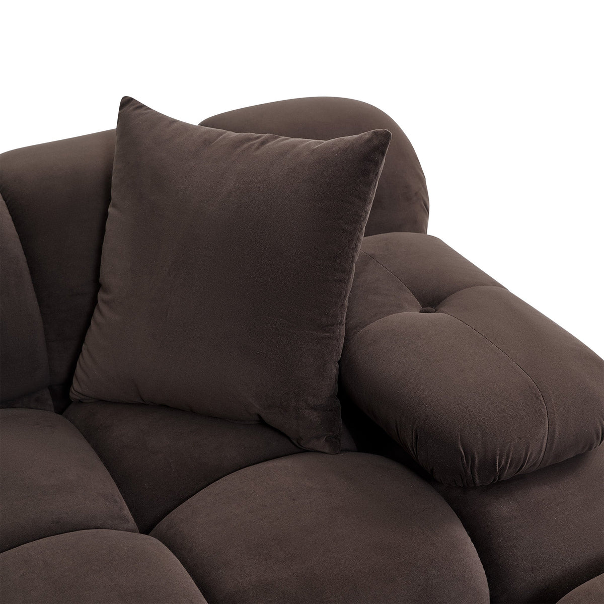 TOV Furniture Calliope Dark Brown 118in Modular Sofa