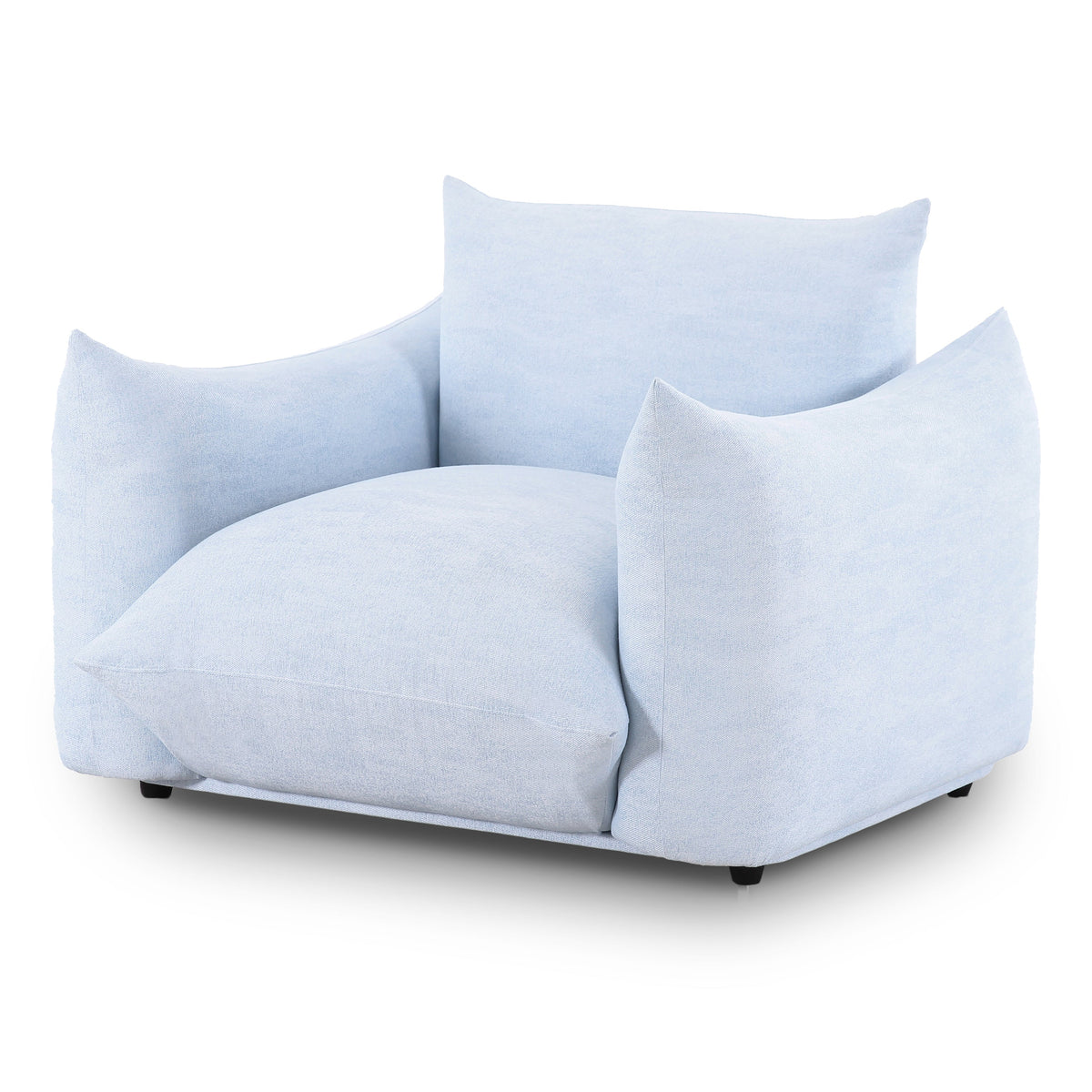 TOV Furniture Saint Tropez Light Blue Stuffed Indoor/Outdoor Armchair