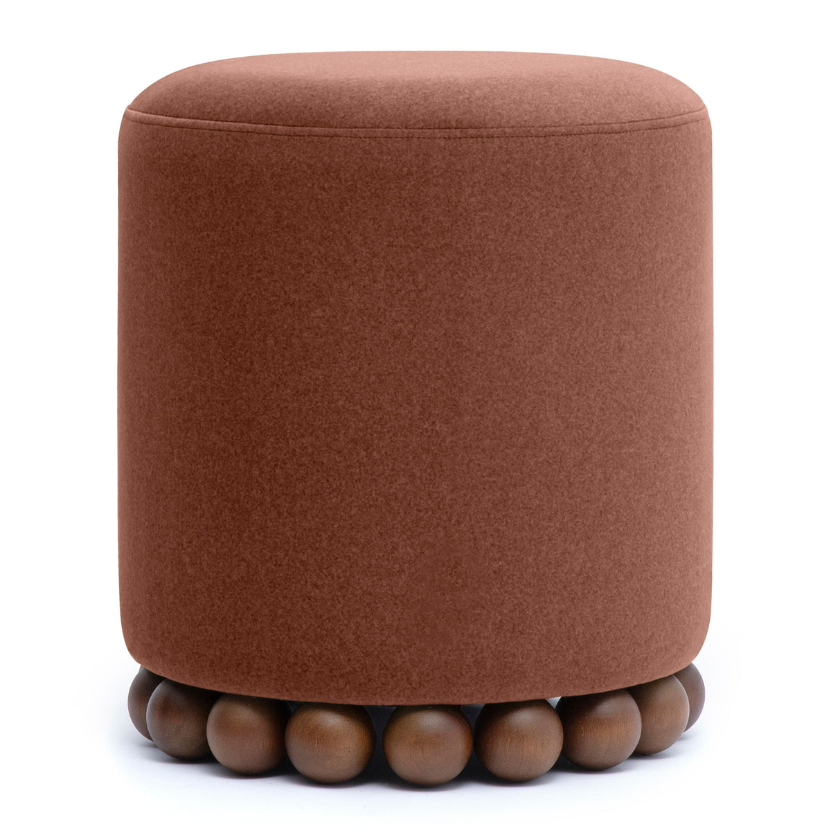 TOV Furniture Dex Bronze Ottoman in bronze faux mohair, primary product view