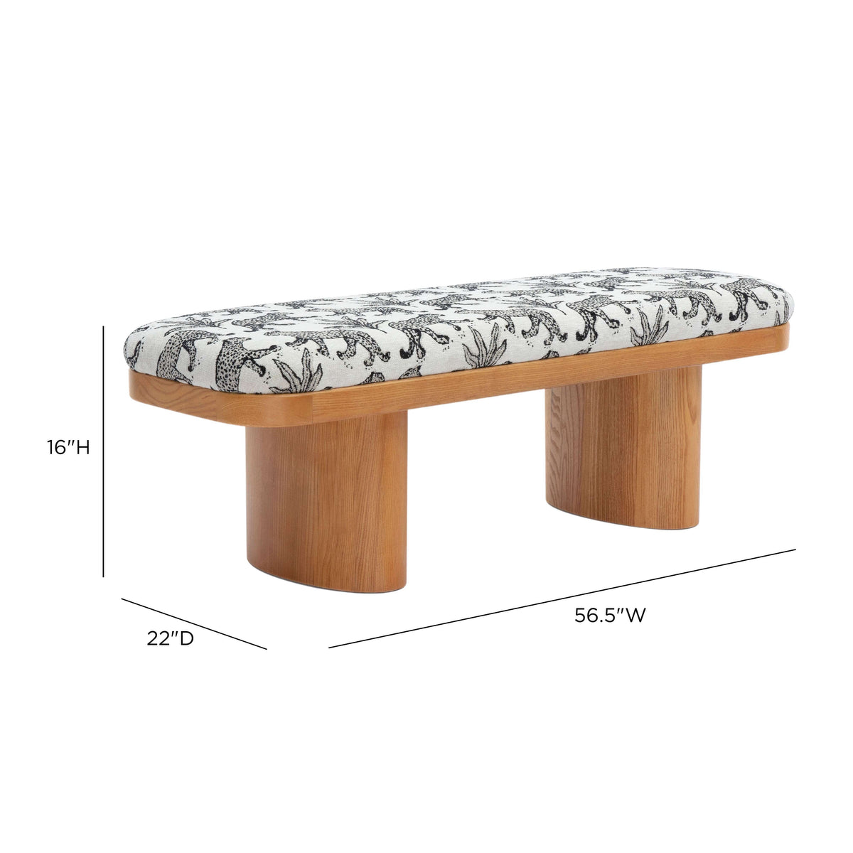 TOV Furniture Ollie 48in Upholstered Bench