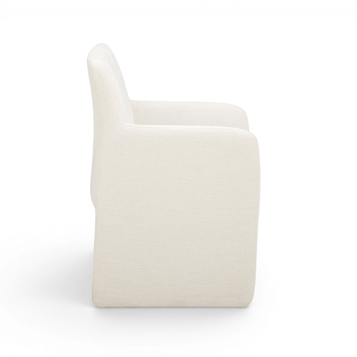 TOV Furniture Crawley White Performance Linen Chenille Dining Chair