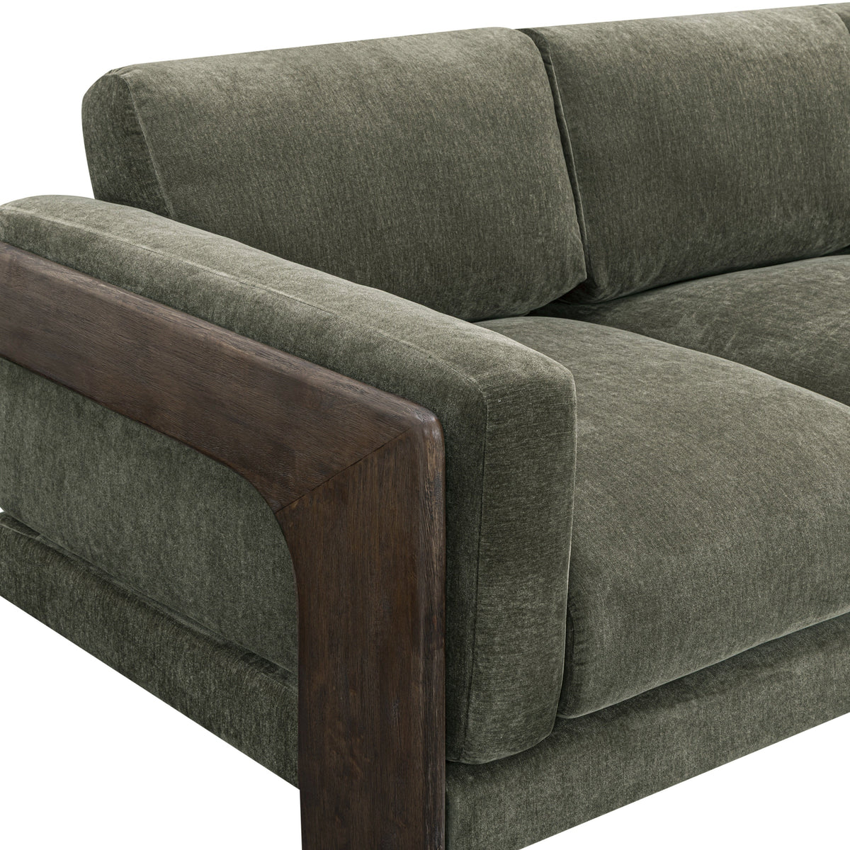 TOV Furniture Elyn Olive Green 91in Sofa