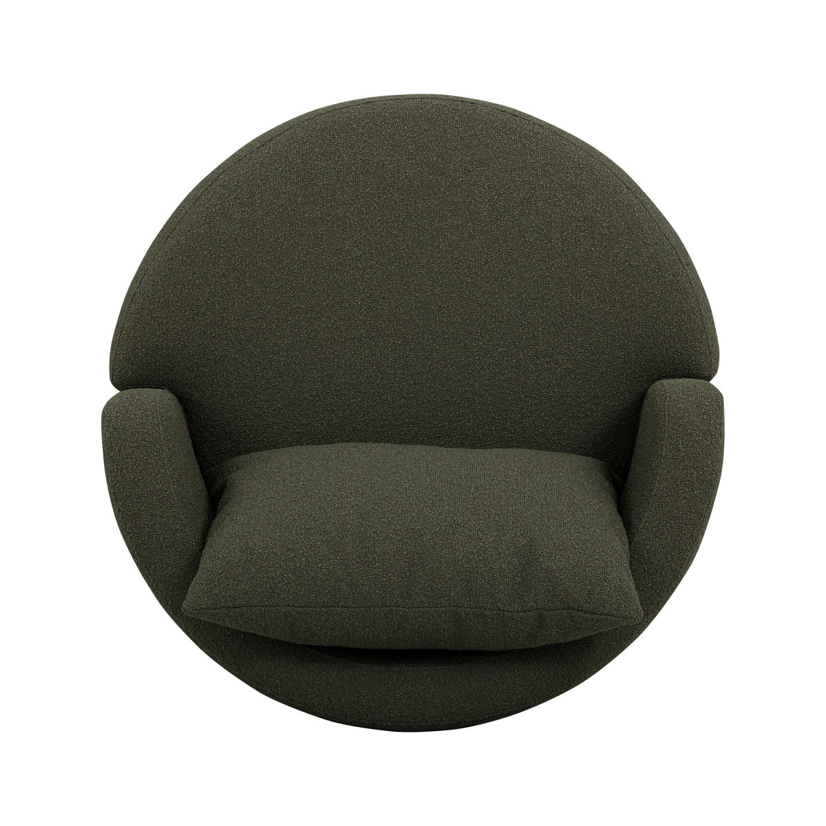 TOV Furniture Silvi Kale Green Performance Boucle Swivel Chair