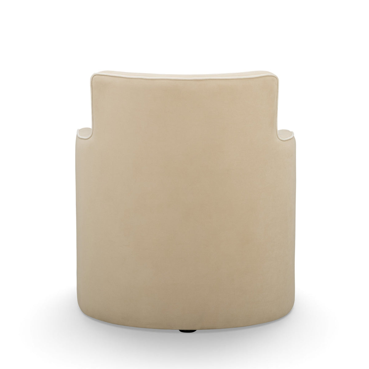 TOV Furniture Passe Tan Tasseled Velvet Swivel Accent Chair