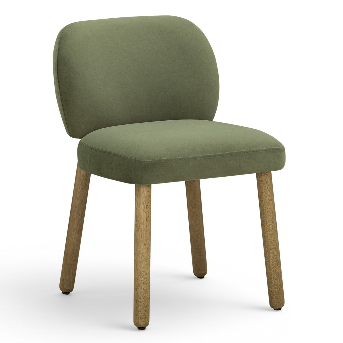 TOV Furniture Foxy Green Performance Dining Chair in green performance velvet over solid wood, primary product view