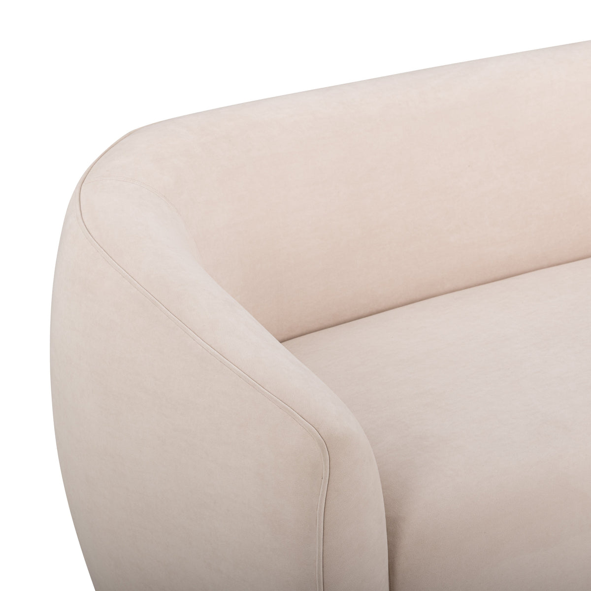 TOV Furniture Jordan Blush Textured Performance Velvet Loveseat