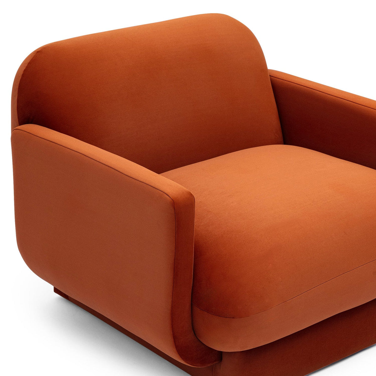 TOV Furniture Azalea Orange Performance Velvet Accent Chair