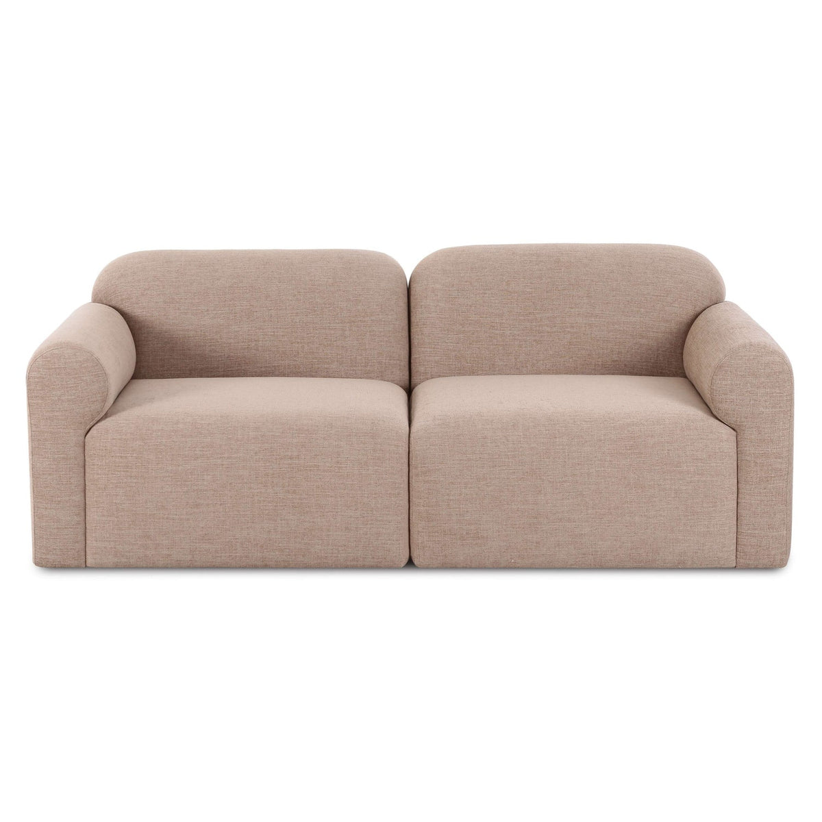 TOV Furniture Gorge Tan 81in Modular Loveseat
