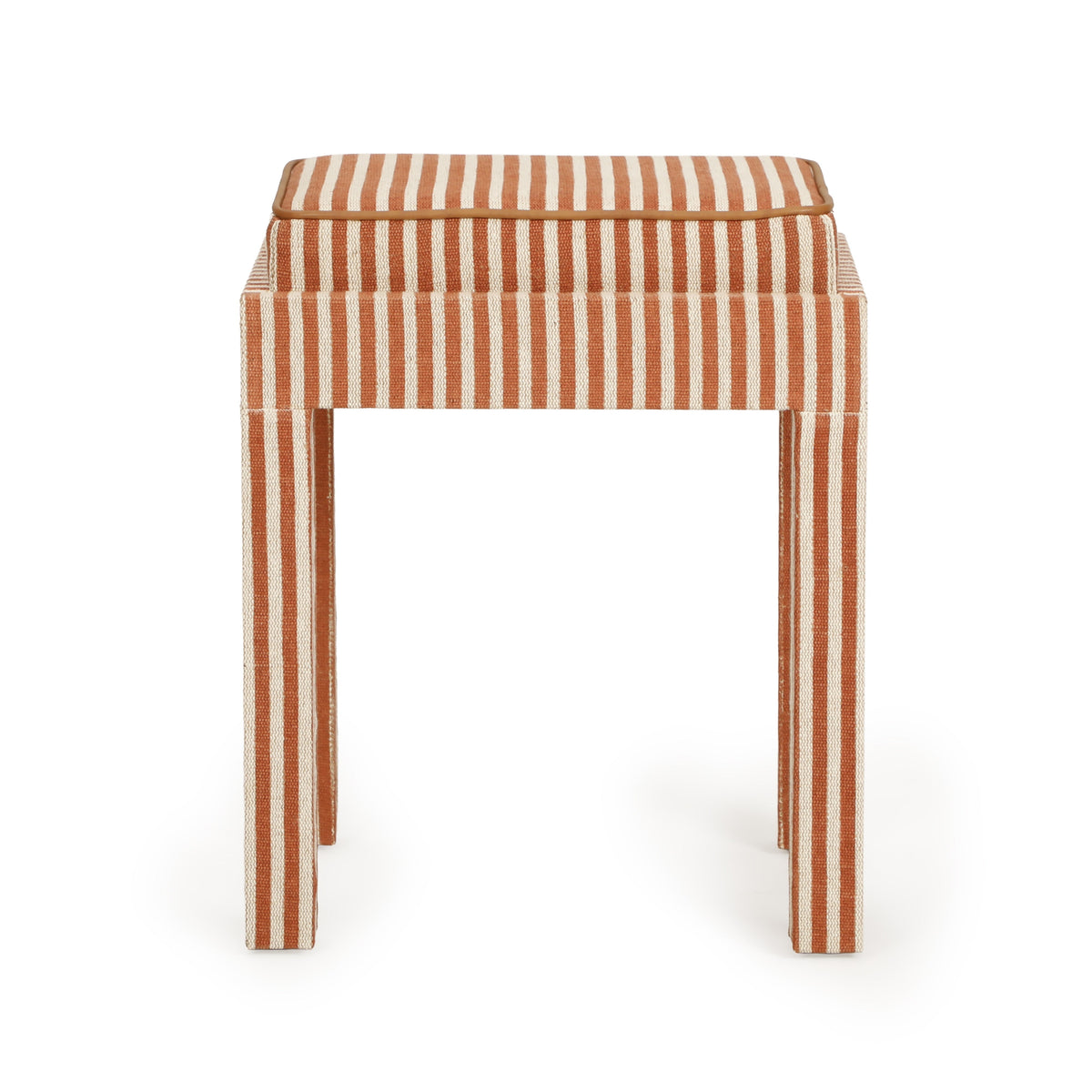 TOV Furniture Kora Terracotta Cotton Jute Accent Stool