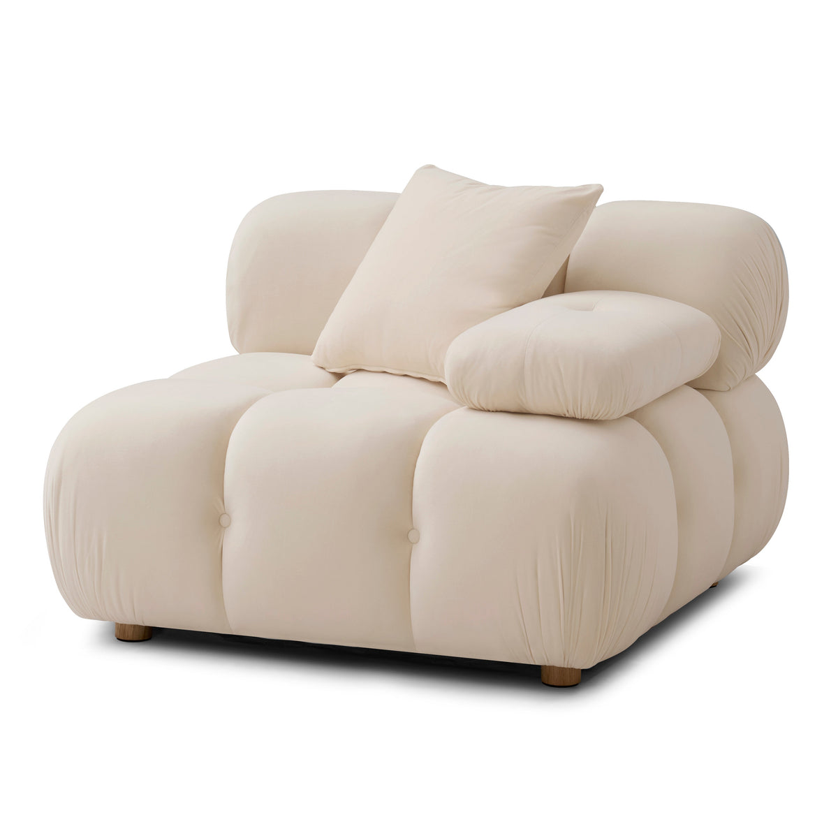 TOV Furniture Calliope Off White Performance Modular Corner Chair