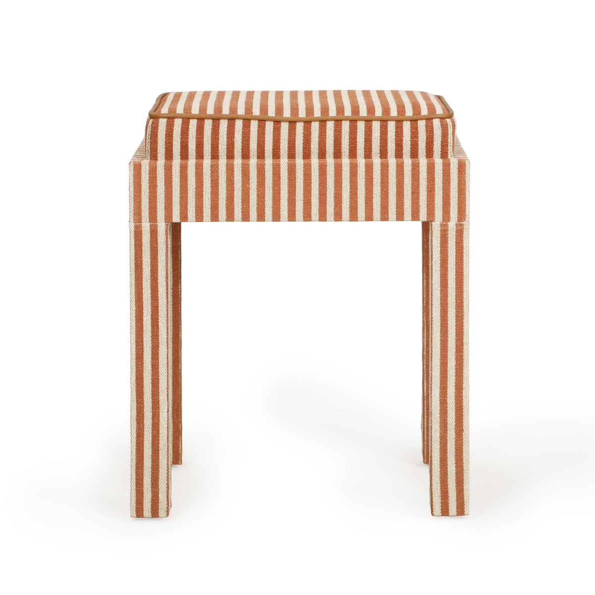 TOV Furniture Kora Terracotta Cotton Jute Accent Stool
